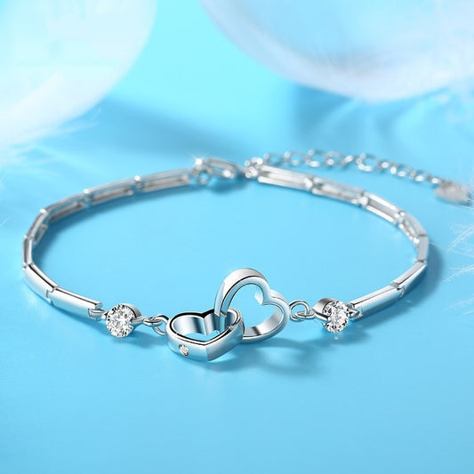 Dephora - Clamped Hearts Bracelet